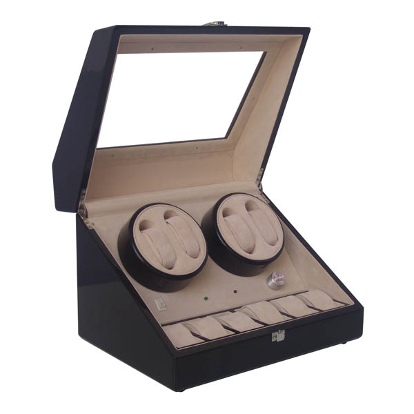 Owatchwinder Quad Automatic watch winders with 6 watch case TWB204