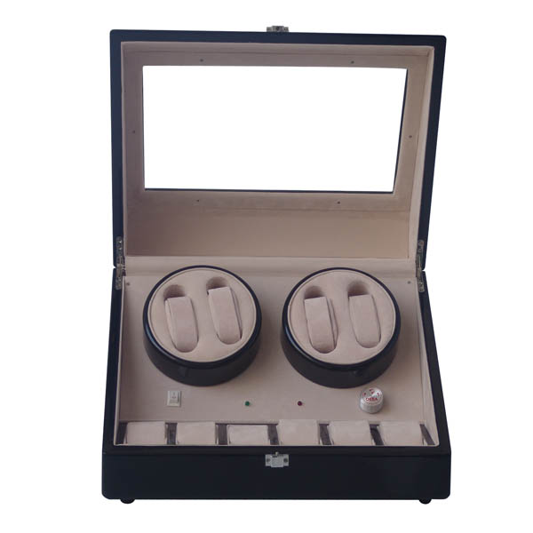 Owatchwinder 4 Watch winders with 3 watch storage TWB204