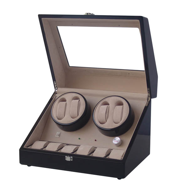 Owatchwinder 4 Watch winders with 3 watch storage TWB204