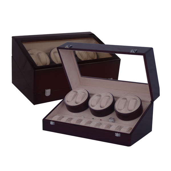 Owatchwinder Six Watch winders with 8 watch storage TWB206