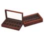 Automatic watch winder box,12 Watches in cushions Ramovable lid. Stackable C112B